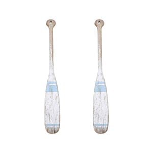 2PK Lavida Oar Rustic Large Home/Office Decor 99x14cm - Blue/White