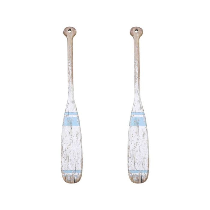 2PK Lavida Oar Rustic Large Home/Office Decor 99x14cm - Blue/White