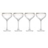 4pc Mikasa Sorrento Crystal Coupe Drinking Glass Set 350ml