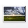 Grassland with Clouds in Sky  Print 100% Australian Made 90x60cm  (Poster)