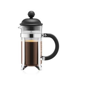 Bodum 0.35 L Black CAFFETTIERA French press coffee maker with plastic lid, 3 cup, 0.35 l, 12 oz, stainless steel 1 pcs