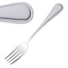Olympia Dessert Fork Mayfair 18/0 Stainless Steel 12 Pack 185mm Commercial Cutlery