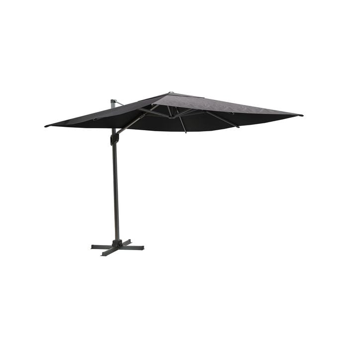 Coolaroo 3m Charcoal Square Mindil Cantilever Umbrella