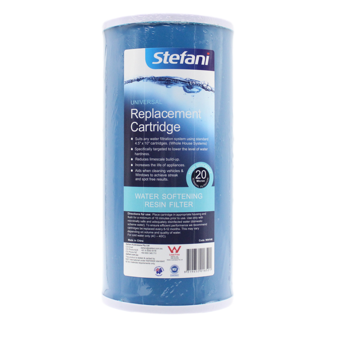 Stefani 20 Micron Whole House Anti-Scale Water Softening Resin Filter