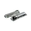 Chromed Steel Ford Cleveland 302 351 Rocker Covers, No Logo