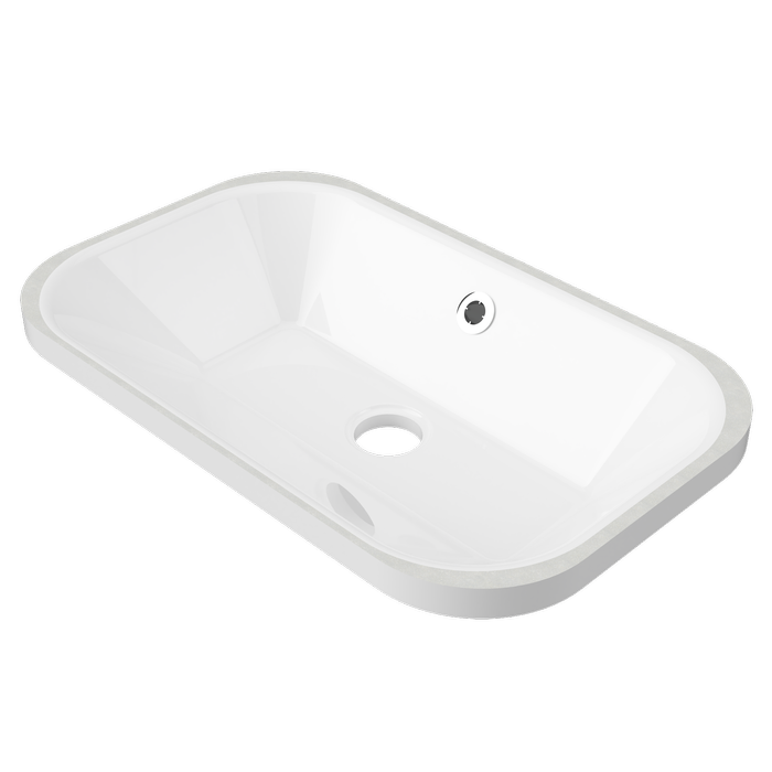 New England Joinery 540mm White Gloss Bodhi Undermount Basin