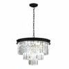 MARF 3-tier Crystal Chandelier 6 Light 500mm (Black)