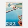 Galrie Corfu Greece Vintage Travel Poster: Stunning Artwork of Idyllic Island Artwork, Poster Only, A0 84 x 119cm (33 X 47inch)