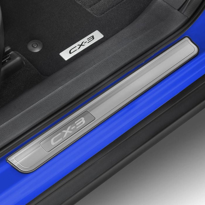 Genuine Mazda CX-3 DK Scuff Plate Set Aluminium Accessory Part DK12ACSP
