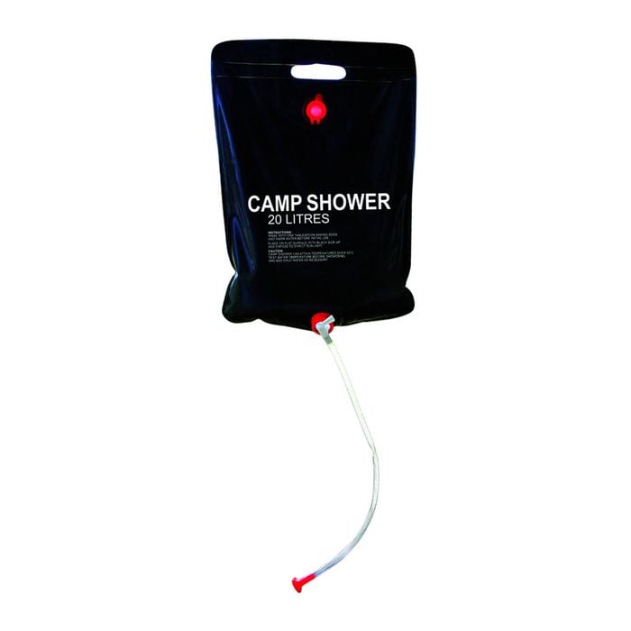 Wildtrak Portable 20l/31cm Solar Shower Outdoor Travel Camping/hiking Black