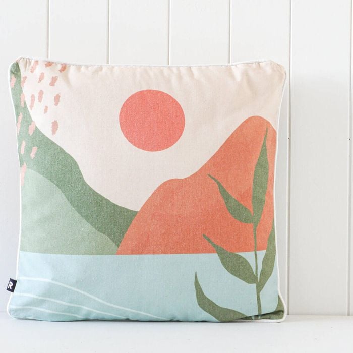 Rayell Indoor Square Cushion Printed Little Landscape 45x45cm
