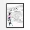 Fashion Girl with Specs Fashion   Print 100% Australian Made 90 x 120cm   (Poster)
