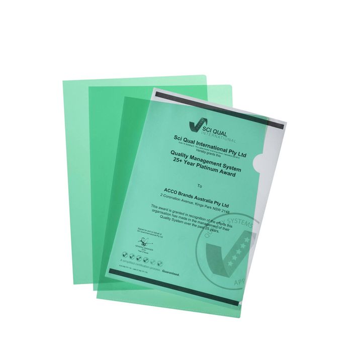 30pc Marbig Pp Ultra Letter File A4 Document Paper Organiser Folder Green
