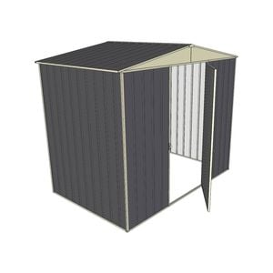 Build-a-Shed 2.3 x 1.5 x 2.3m Single Hinge Door Garden Shed - Grey