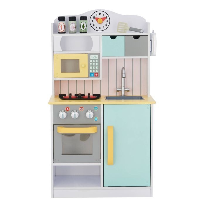 Teamson Kids Little Chef Florence Classic Interactive Play Kitchen with Accessories and Storage Space, White