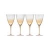 4pc Ladelle Dimpled Sunset Wine Drink/beverage Glass 420ml Set
