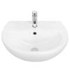Stylus 450mm White Venecia Wall Basin With 1 Tap Hole