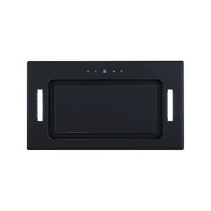 Parmco 520mm Black Glass Integrated Turbo Pak Plus Rangehood