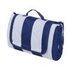 Marquee 180 x 150cm Navy White Cabana Beach Mat