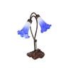 G&g Twin Lily Lamp White Blue