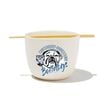 Nrl Noodle Bowl With Chopsticks - Canterbury Bulldogs - Ceramic - 490ml Capacity
