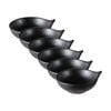 6x Maxwell & Williams Caviar Black Handled Sauce Bowl 10x4.5cm Porcelain