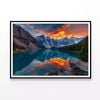 Sunrise View, Lake & Mountains  Print 100% Australian Made 90x60cm  (Poster)