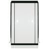 Bistro Blinds 150 x 240cm 0.75mm Clear With Black Trim PVC Outdoor Bistro Blind