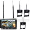 Elinz Wireless 7" Quad Monitor DVR 3x Reversing Camera Package