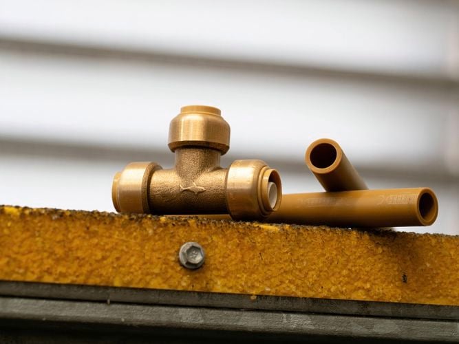 Sb fittings and pipes in shot