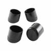 Surface Gard 19mm Black Plastic Angled Ext Chair Tip - 4 Pack