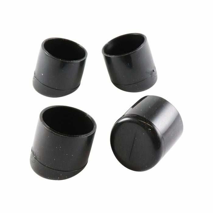 Surface Gard 19mm Black Plastic Angled Ext Chair Tip - 4 Pack