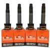 4-Pack SWAN Ignition Coil for Suzuki Grand Vitara, Kizashi, Swift & SX4