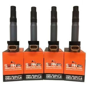 4-Pack SWAN Ignition Coil for Suzuki Grand Vitara, Kizashi, Swift & SX4