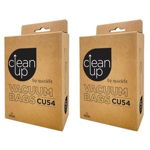 2x 5pc CleanUp CU54 Replacement Vacuum Bags for Efficient Cleaning Performance