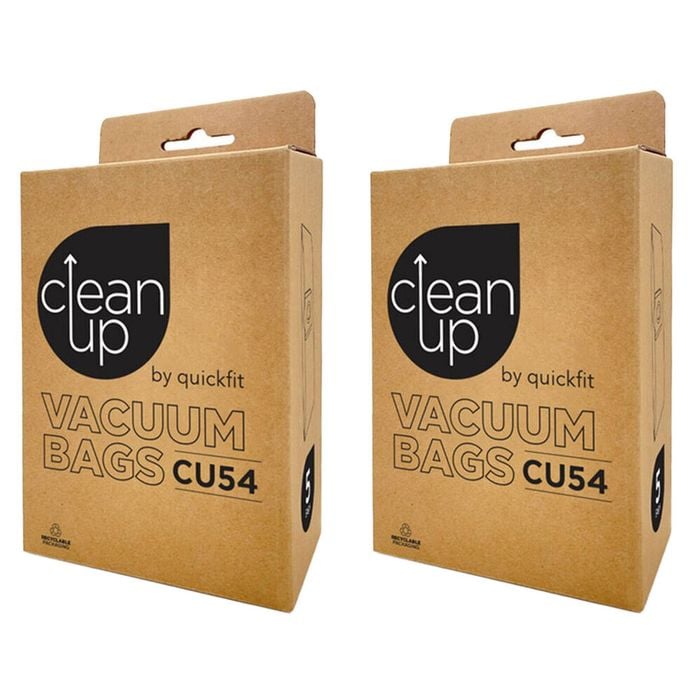 2x 5pc CleanUp CU54 Replacement Vacuum Bags for Efficient Cleaning Performance
