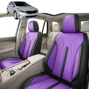 Australian Goose Front Seat Covers for Kia Cerato 2013 - 2018 (YD) - PU Leather, Purple (2pc)
