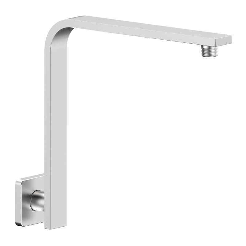 Mondella Brushed Nickel Rococo Curved Shower Arm
