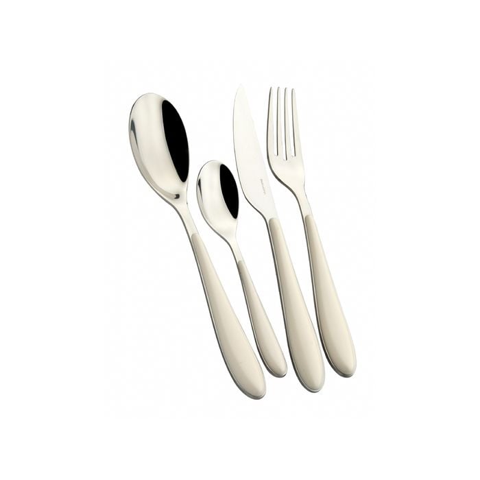 Bugatti Gioia 24pc Cutlery Set, Ivory , 18/10 stainless steel, Gift Boxed