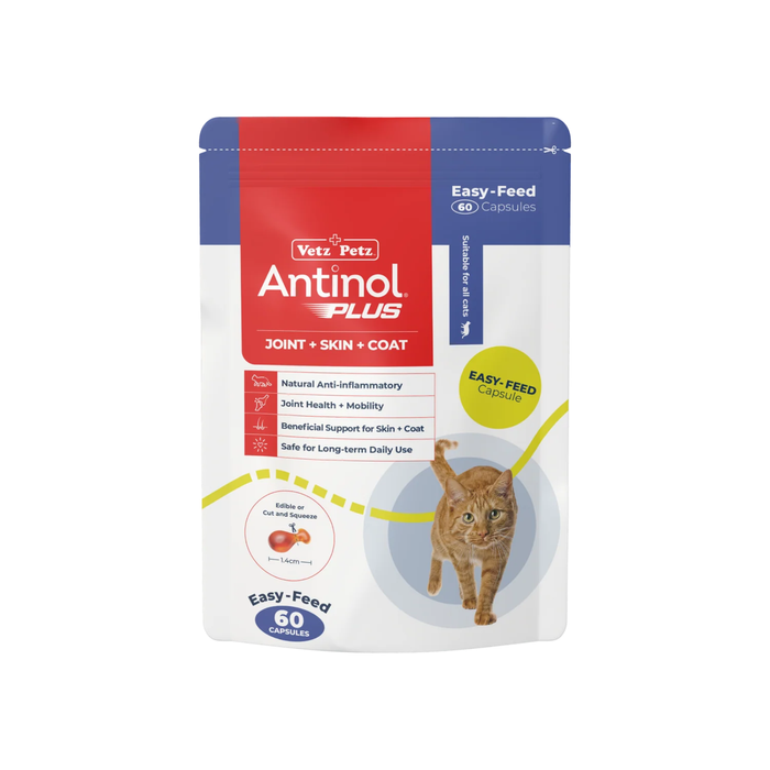 Antinol Plus Easy-Feed Capsules For Cats - 60 Capsules