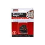 Prestige 35mm Florentine Bronze Decorative Butt Hinges - 2 Pack