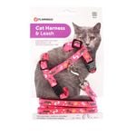 Flamingo 18-25cm Multiple Colours Party Cat Walking Harness with Leash