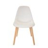 SK Designer Living | Replica Eames DSW Hal Inspired Chair | Fabric & Natural - Texture Ivory