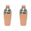 2PK Annabel Trends Stainless Steel Cocktail Shaker 550ml/21cm - Peach