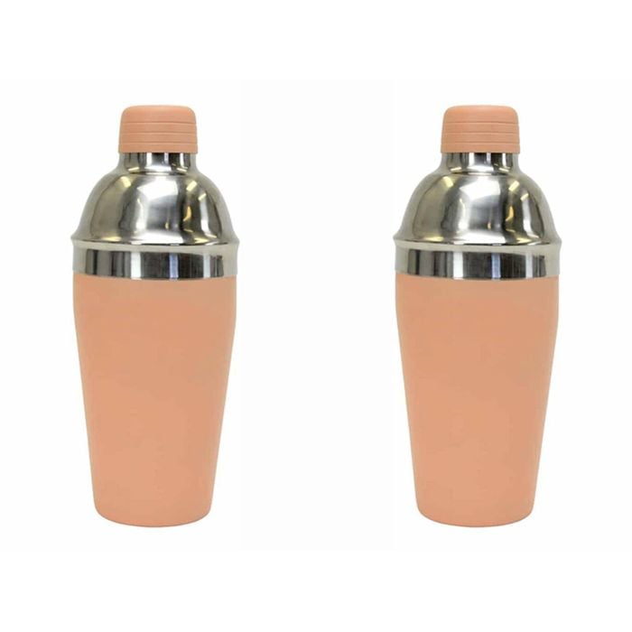 2PK Annabel Trends Stainless Steel Cocktail Shaker 550ml/21cm - Peach