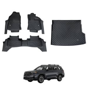 AUSGO Floor Mats & Boot Liner Set for Subaru Forester Hybrid 2025-Onwards Car Floor Liners Cargo Mat