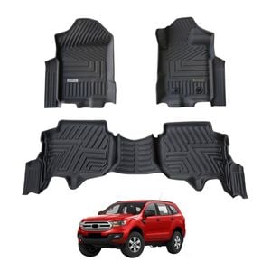 AUSGO Car Floor Mats for Ford Everest UA Series 2015-2022 All-Weather Floor Liners