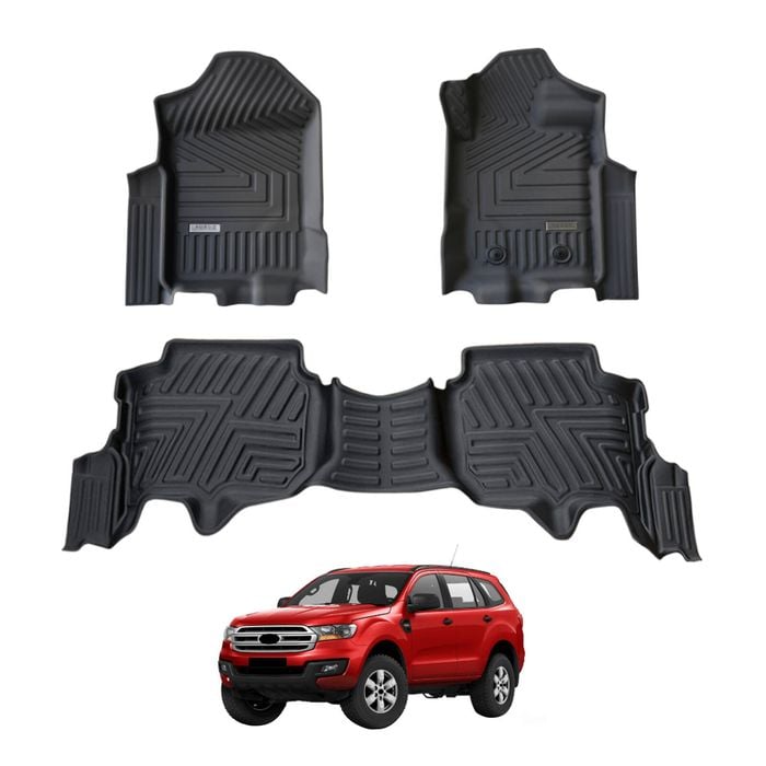 AUSGO Car Floor Mats for Ford Everest UA Series 2015-2022 All-Weather Floor Liners