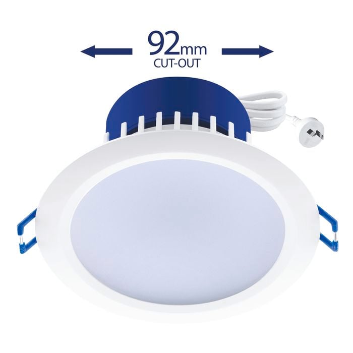 Deta 9W IP44 Tri Colour Dimmable LED Downlight 10 Pack Bunnings Australia
