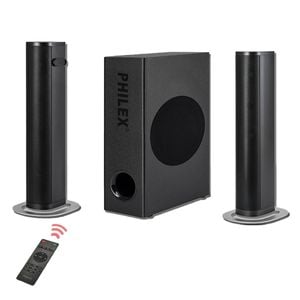 Philex 32" 60w Detachable Bluetooth Soundbar + Wired Subwoofer Rca-in/usb/hdmi